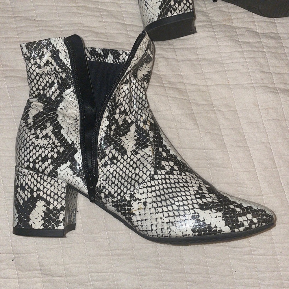 Snake skin boots